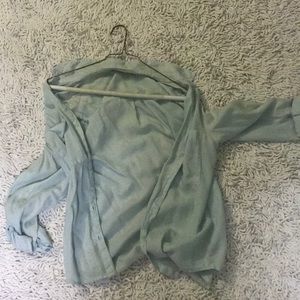 Flowly blue button down